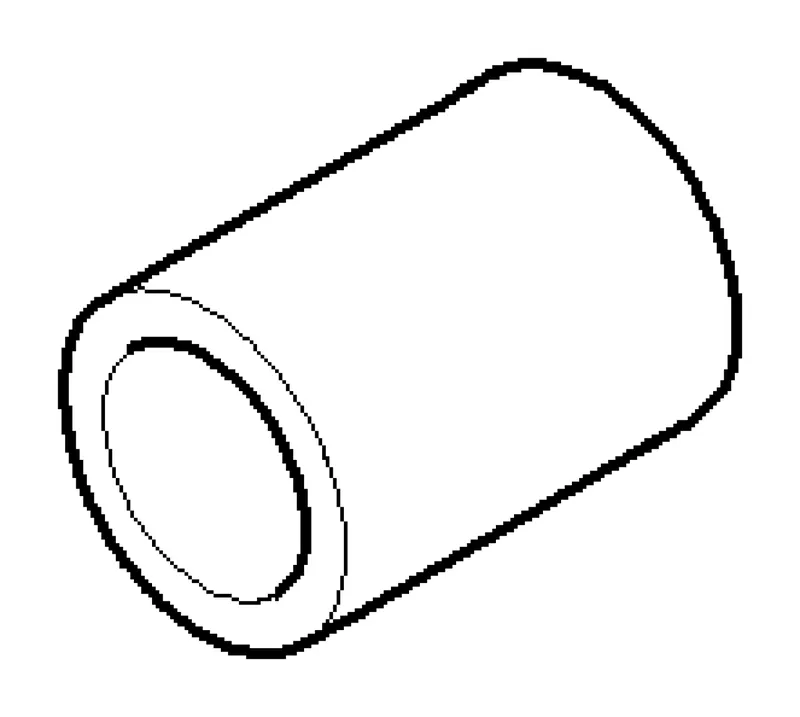 Dornbracht Hülse ERSATZTEILE 081720624 D 14 x 10 x 19,50 mm Chrom