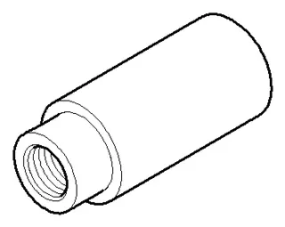 Dornbracht Halter für Glashalter ERSATZTEILE 081761506 D 18 x 42 mm Chrom