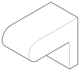 Dornbracht Halter für Wannengriff ERSATZTEILE 081767501 40 x 60 x 73 mm Chrom
