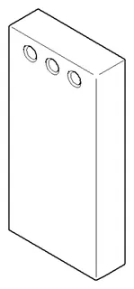 Dornbracht Halter ET 081767507 25 x 61 x 10 mm Platin gebürstet