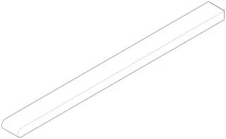Dornbracht Halter für Handtuchhalter ERSATZTEILE 081767508 15 x 25 x 390 mm Chrom