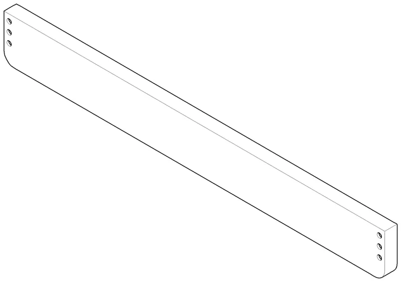 Dornbracht Halter für Wannengriff ERSATZTEILE 081771500 300 x 35 x 10 mm Chrom