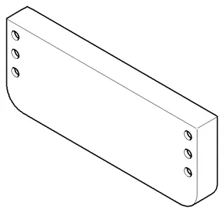 Dornbracht Halter für Handtuchhalter ERSATZTEILE 081771503 90 x 35 x 10 mm Chrom
