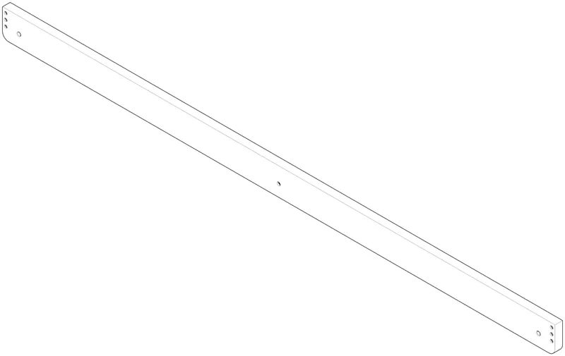 Dornbracht Halter für Ablage 700 mm ERSATZTEILE 081771507 704 x 35 x 10 mm Chrom
