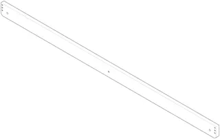 Dornbracht Halter für Ablage 700 mm ERSATZTEILE 081771507 704 x 35 x 10 mm Chrom