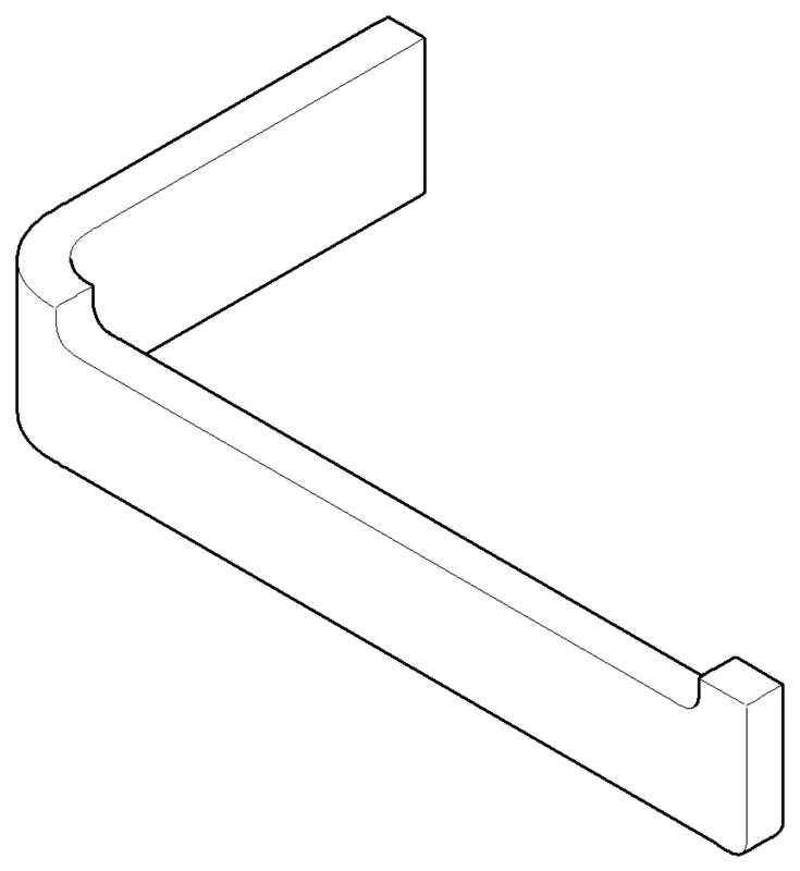Dornbracht Halter für Papierrollenhalter ET 081771555 143 x 25 x 77 mm Chrom
