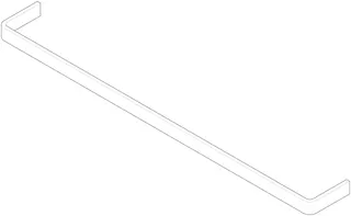 Dornbracht Halter für Ablage 700 mm ERSATZTEILE 081771557 704 x 25 x 90 mm Chrom