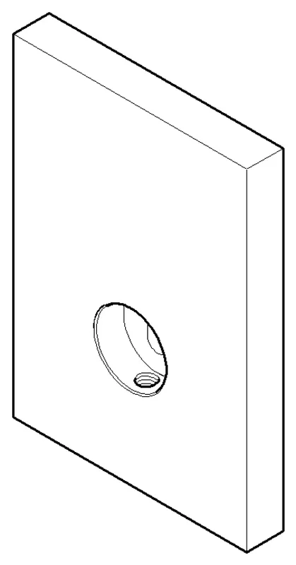 Dornbracht Halter für Duschgarnitur ERSATZTEILE 081773505 55 x 78 x 8 mm Chrom