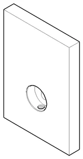 Dornbracht Halter für Duschgarnitur ERSATZTEILE 081773505 55 x 78 x 8 mm Chrom