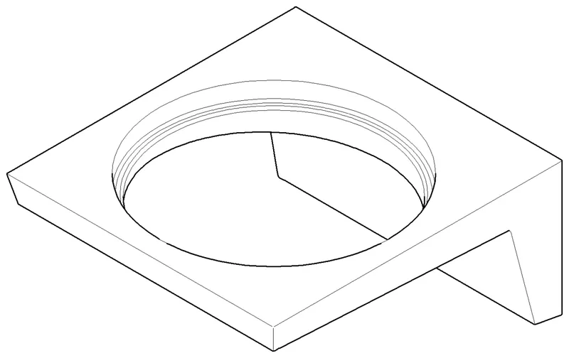 Dornbracht Halter für Toilettenbürstengarnitur ET 081773508 120 x 60 x 130 mm Chrom