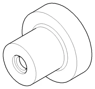 Dornbracht Halter universal ERSATZTEILE 081789500 D 55 x 45 mm Chrom