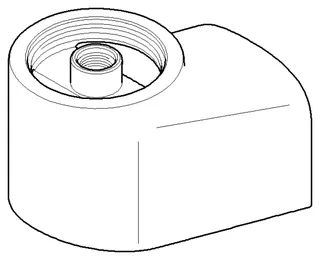 Dornbracht Halter für Leuchte ERSATZTEILE 081790511 46 x 67 x 80 mm Chrom