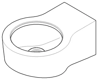 Dornbracht Halter für Leuchte ERSATZTEILE 081792510 69 x 42 x 96 mm Chrom
