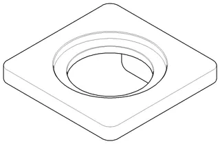 Dornbracht Halter für Glashalter ERSATZTEILE 081795507 100 x 36 x 100 mm Chrom