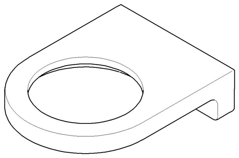 Dornbracht Halter für Glashalter ERSATZTEILE 081796515 77 x 26 x 101 mm Chrom