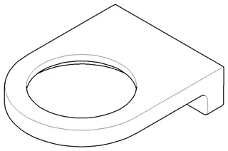 Dornbracht Halter für Glashalter ERSATZTEILE 081796515 77 x 26 x 101 mm Chrom