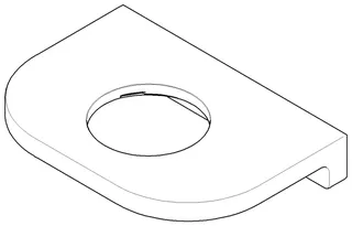 Dornbracht Halter für Seifenschale ERSATZTEILE 081796516 142 x 26 x 101 mm Chrom