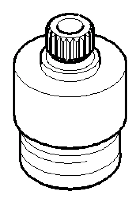 Dornbracht Halter Griff ERSATZTEILE 081797511 D 18 x 27 mm Chrom