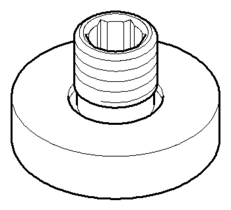 Dornbracht Adapter ERSATZTEILE 081797513 D 40 x 25 mm Chrom