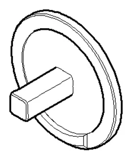 Dornbracht Halter zweiteilig ERSATZTEILE 081797559 D 32 x 16 mm