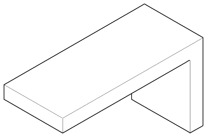 Dornbracht Halter für Ablage ET 081798502 45 x 60 x 110 mm Platin gebürstet