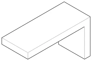 Dornbracht Halter für Ablage ET 081798502 45 x 60 x 110 mm Platin gebürstet