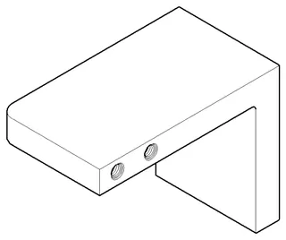 Dornbracht Halter für Wannengriff ERSATZTEILE 081798505 60 x 80 x 45 mm Chrom