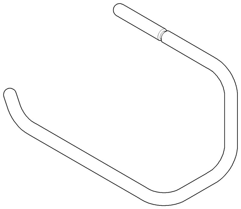 Dornbracht Bügel ERSATZTEILE 081870501 125 x 185 x 50 mm Platin