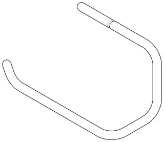 Dornbracht Bügel ERSATZTEILE 081870501 125 x 185 x 50 mm Platin