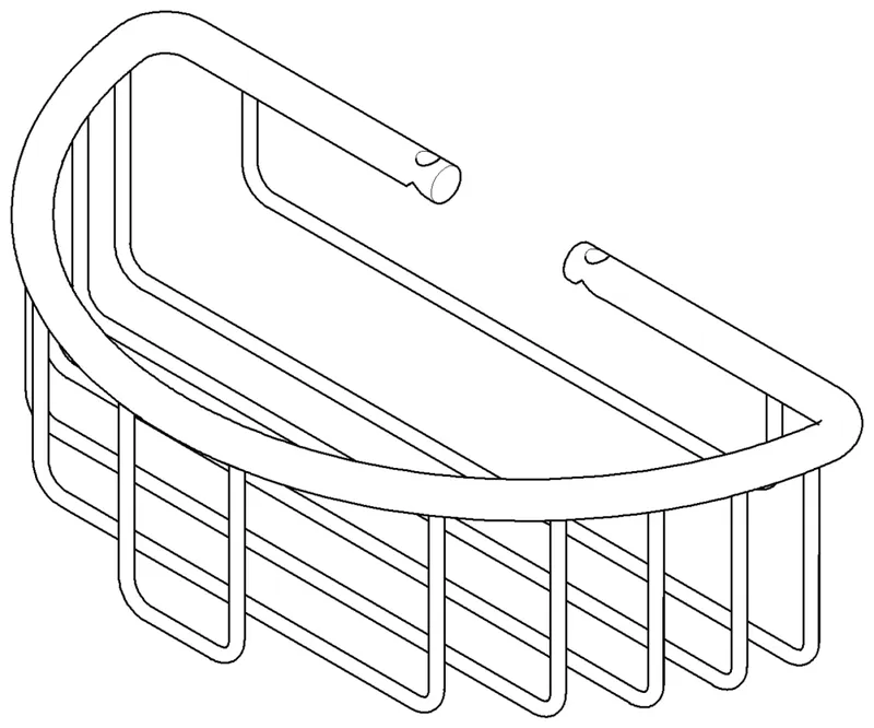 Dornbracht Korb für Wandmontage ERSATZTEILE 081890907 196 x 99 x 57 mm Chrom