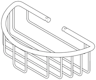 DO Korb für Wandmontage ERSATZTEILE 081890907 196 x 99 x 57 mm Chrom