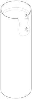 Dornbracht Gehäuse ET 082301503 D 100 x 310 mm Platin gebürstet