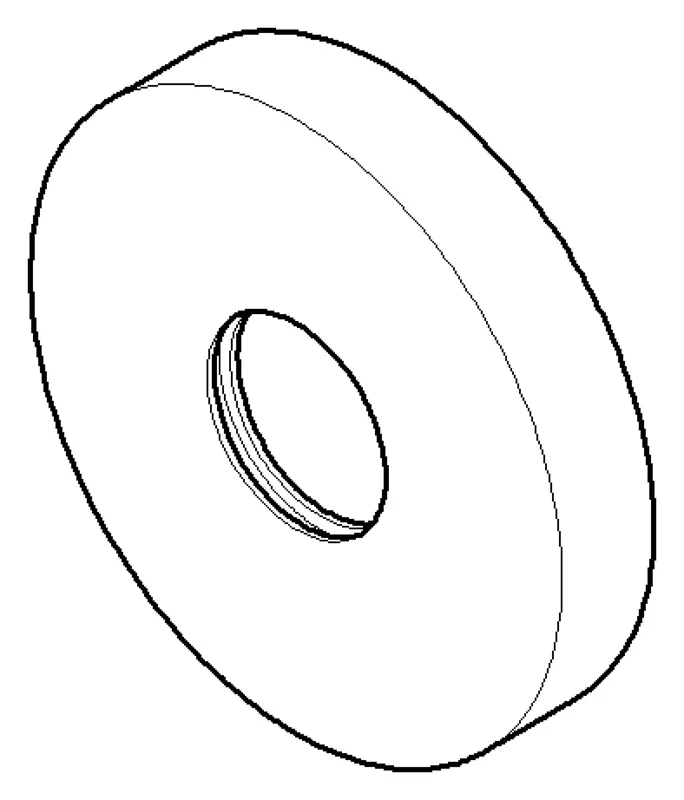 Dornbracht Rosette ERSATZTEILE 082762500 D 55 x 9,5 mm Platin gebürstet