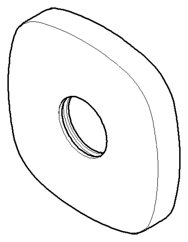 Dornbracht Rosette ERSATZTEILE 082772500 58,5 x 58,5 x 8,5 mm Chrom