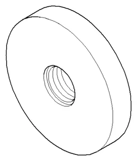Dornbracht Rosette M16 x 1,5 ERSATZTEILE 082789500 D 55 x 9,5 mm Chrom