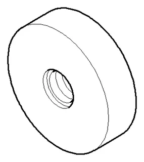 Dornbracht Rosette ERSATZTEILE 082797501 D 40 x 11 mm Chrom