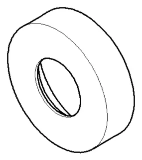 Dornbracht Rosette M38 x 1,5 ERSATZTEILE 082797502 D 40 x 11 mm Chrom
