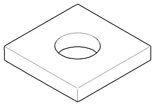 Dornbracht Rosette ERSATZTEILE 082797505 55 x 55 x 9 mm Chrom