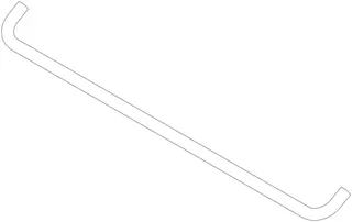 Dornbracht Halter ERSATZTEILE 082825516 D 16 x 600 mm Chrom