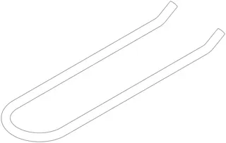 Dornbracht Halter ERSATZTEILE 082825517 120 x 365 mm Chrom