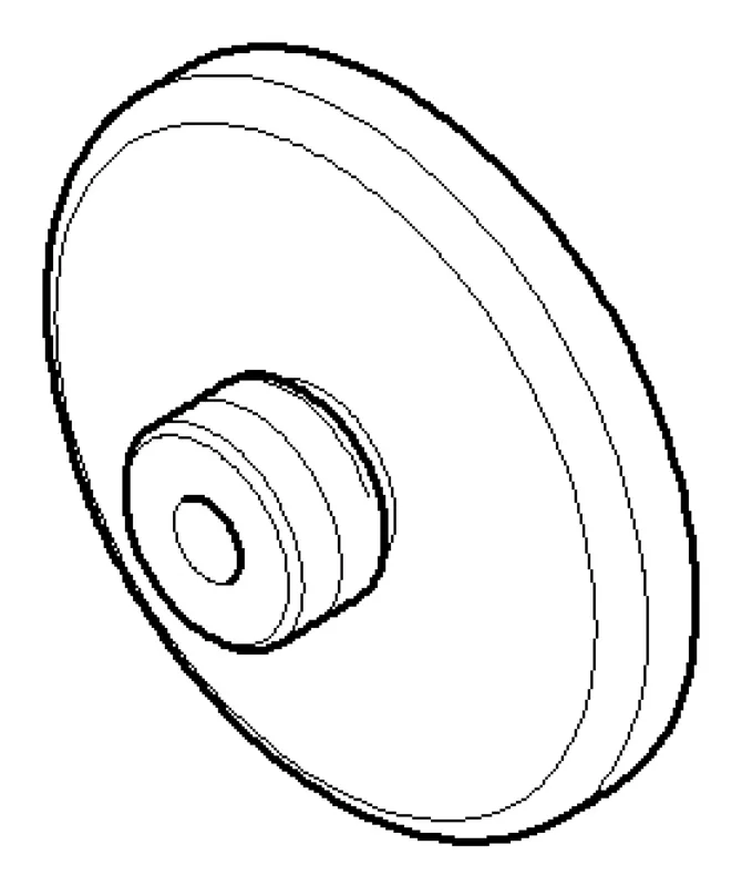 Dornbracht Halter ERSATZTEILE 083011550 D 40 x 13 mm Platin