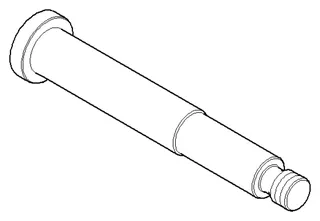 Dornbracht Halter Achse Papierrollenhalter ET 083102513 D 12,5 x 121 mm Chrom