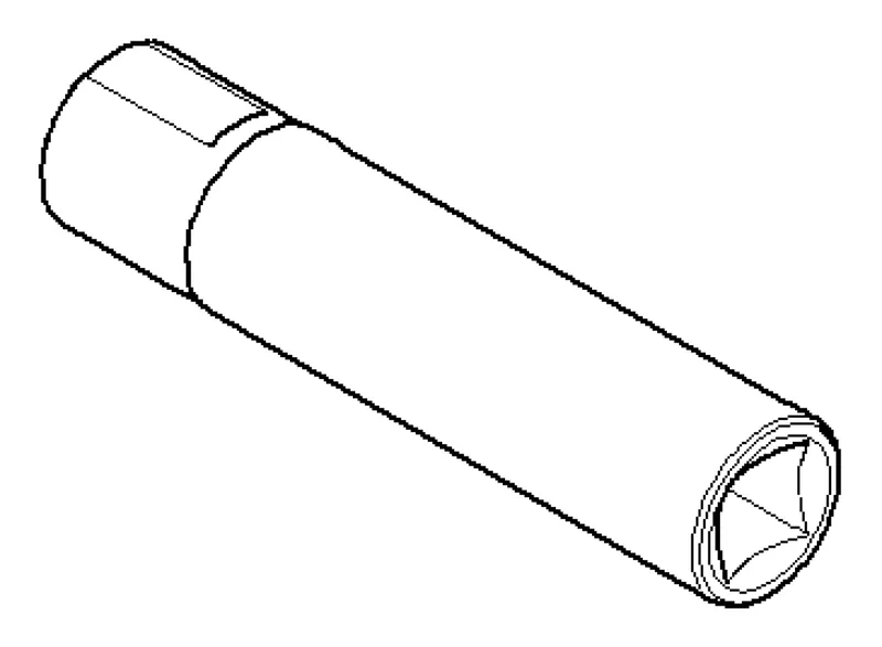 Dornbracht Halter Achse Papierrollenhalter ET 083102514 D 12,5 x 121 mm Chrom