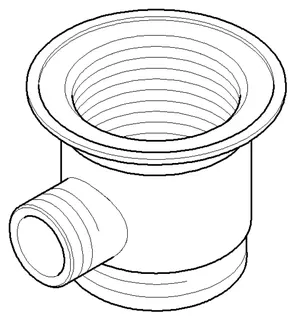 Dornbracht Ablaufgarnitur Unterteil ERSATZTEILE 091101023 1 1/4" Messing (23kt Gold)