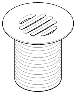 Dornbracht Kelch für Ablaufgarnitur ERSATZTEILE 091101025 1 1/4" Platin gebürstet