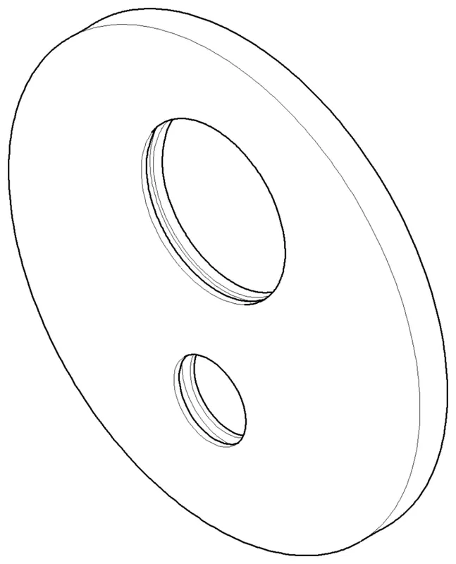 Dornbracht Rosette ERSATZTEILE 091102068 D 150 x 10 mm Chrom