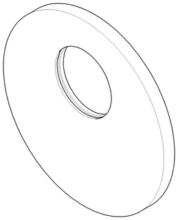 Dornbracht Rosette für Brausegarnituren ET 091102069 D 150 x 10 mm Chrom