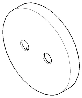Dornbracht Rosette für Sensor ERSATZTEILE 091102124 D 75 x 10 mm Chrom