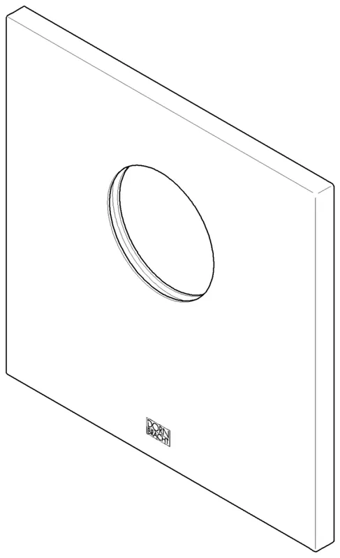 Dornbracht xSTREAM Rosette für Brause ET 091102130 154 x 154 x 9,5 mm Chrom