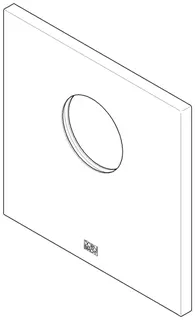 Dornbracht xSTREAM Rosette für Brause ET 091102130 154 x 154 x 9,5 mm Chrom